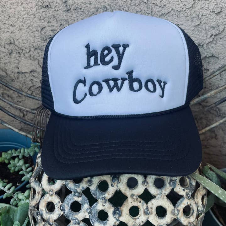 Hey Cowboy Trucker-Mütze mit Stickerei für den Großhandel von Free Spirit