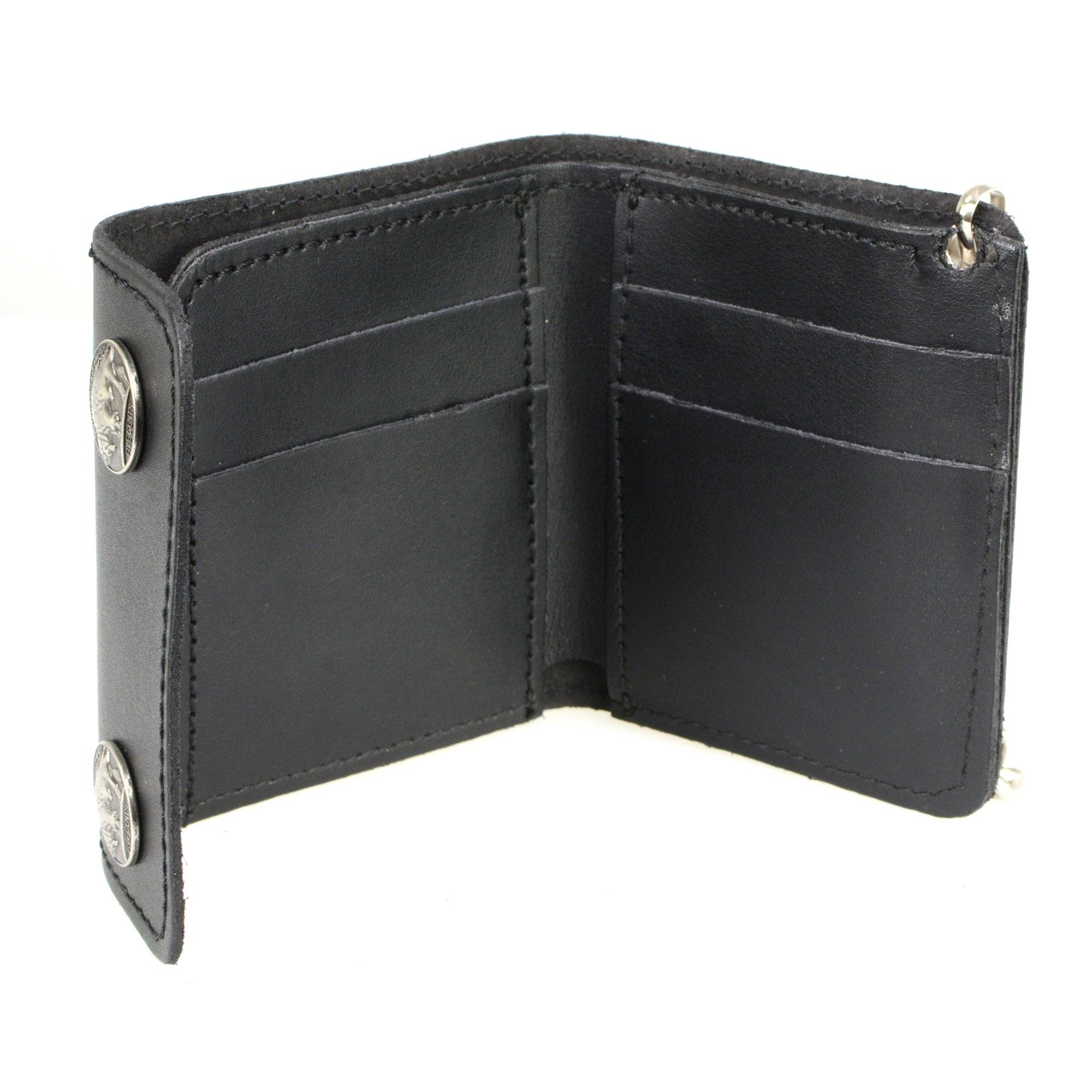 BLK Hot Leathers Buffalo Nickel Bi-Fold Wallet for wholesale on Faire5