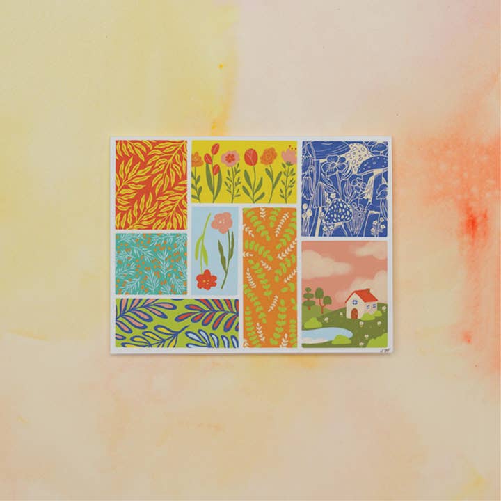 Set di Carte e Cancelleria Spring Blocks per la vendita all'ingrosso da parte di Jo Studio