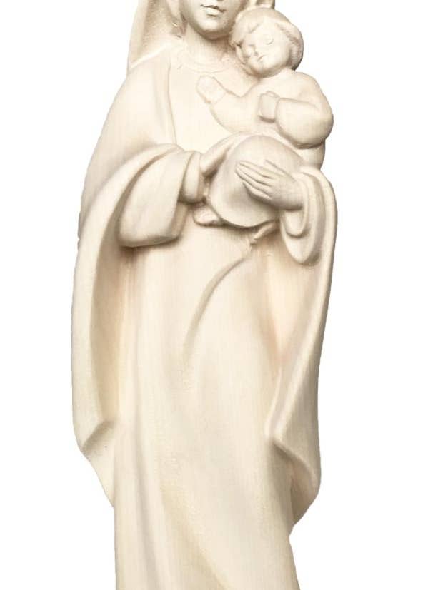 Moderne Madonna med barn i træ 14914 for engroshandel hos Dolfi