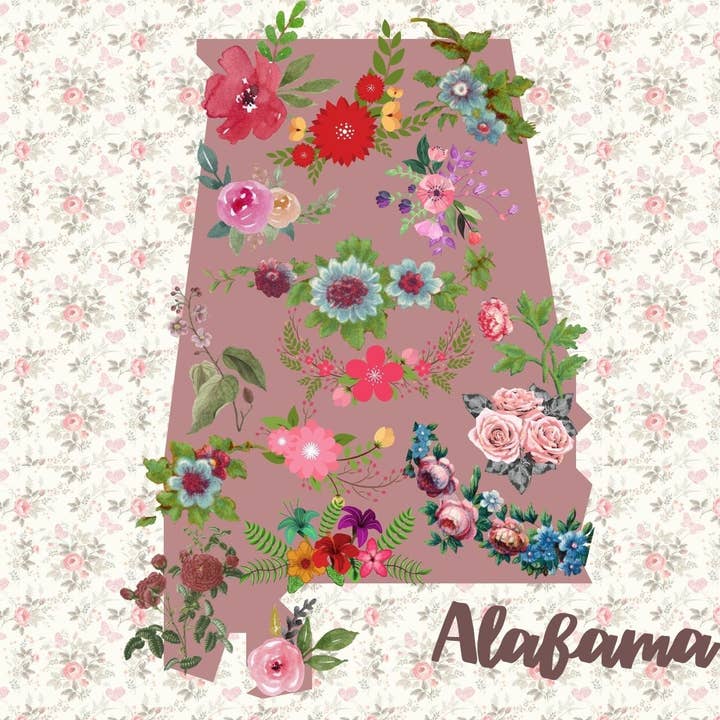 Alabama Grüße & Blumenstaat Sammlung Postkarte für den Großhandel von Piles of Postcards