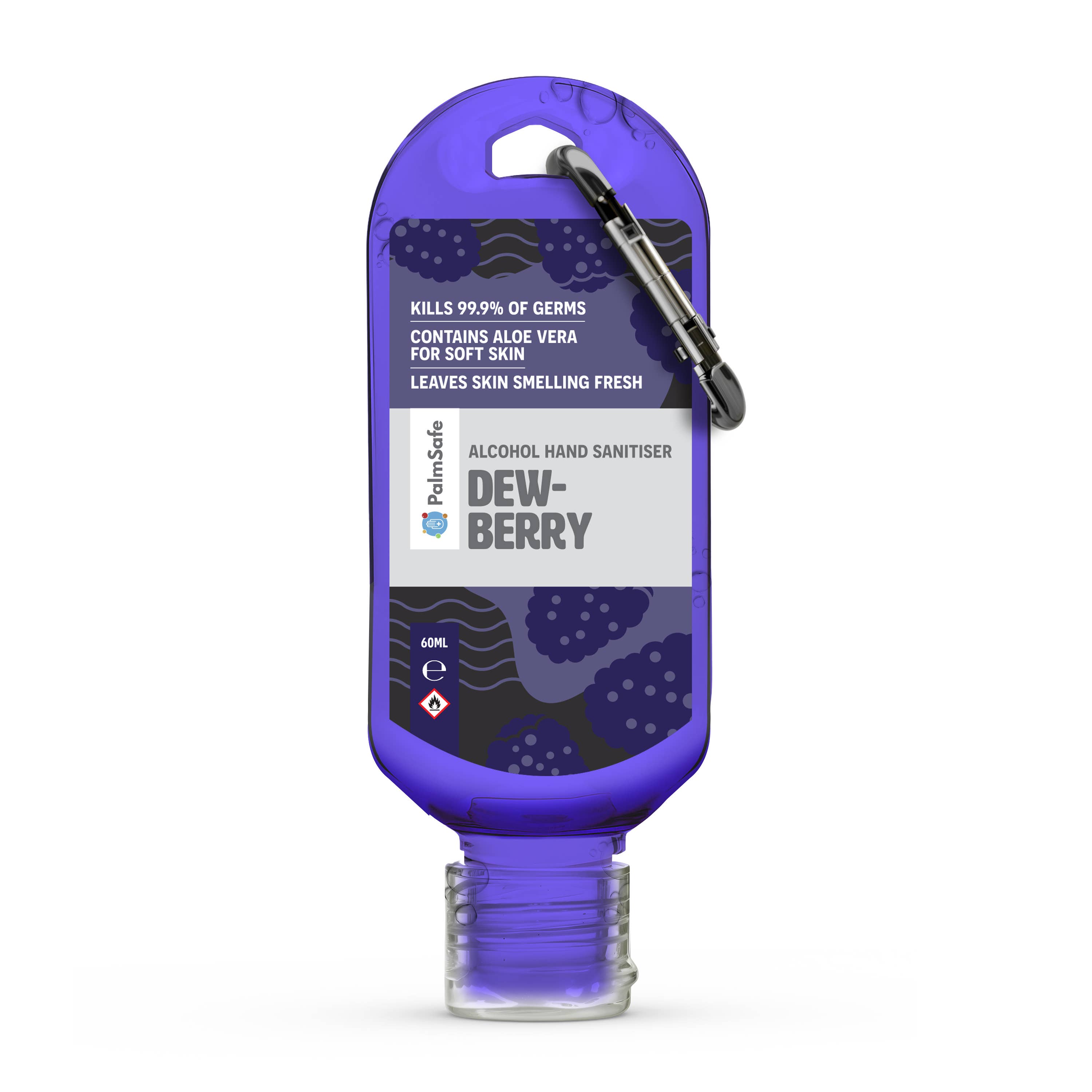 Palm Safe – wholesale Hand sanitiser – 60ml Clip Bottles16