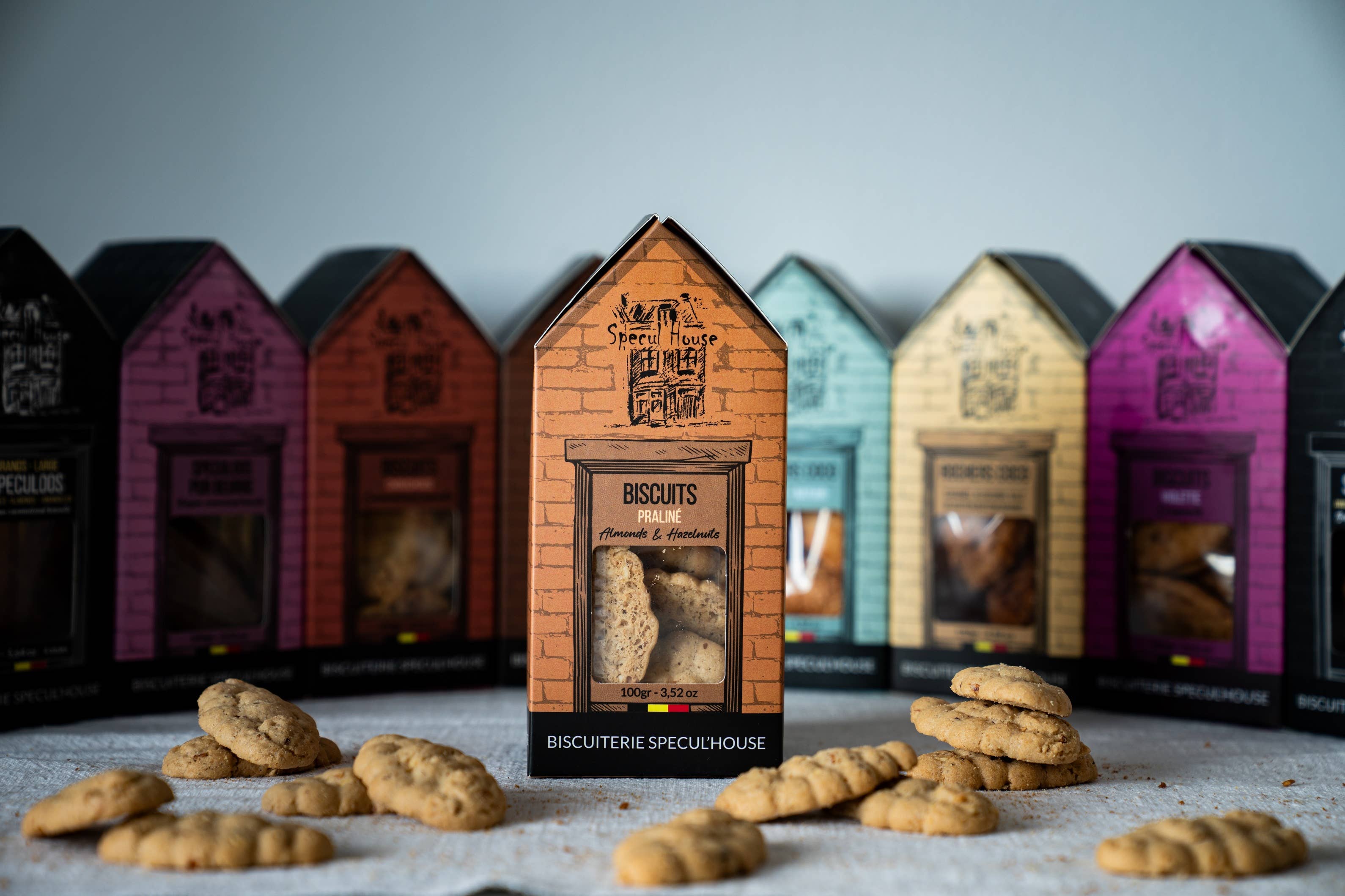 SPECUL'HOUSE - Vendita all'ingrosso Biscotti - Biscotti pralinati (nocciole e mandorle) - 100 gr