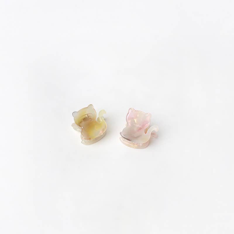 SoapElenGlen - Vendita all'ingrosso Fermaglio per capelli - Donna - Mini fermaglio per capelli a forma di gatto adorabile, accessori animali in acetato11