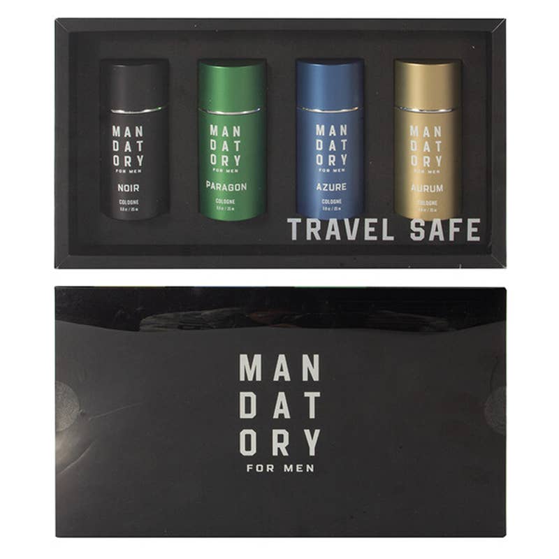 Deluxe Import Trading – wholesale Cologne spray – MANDATORY Men's Cologne 4pcs Coffret Set  TRAVEL SAFE0