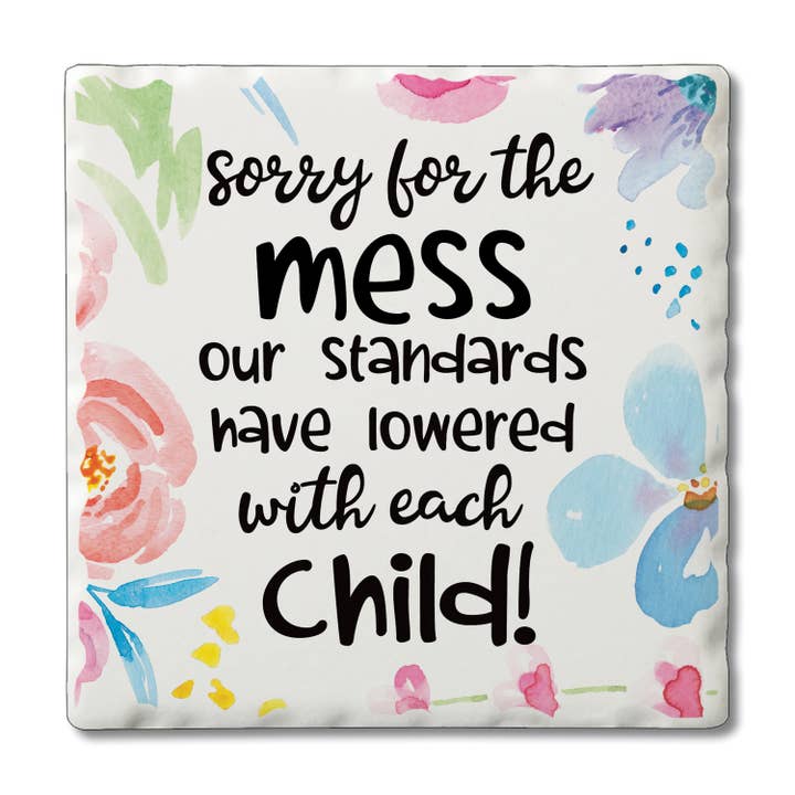 "Sorry For The Mess" Single Tumbled Tile Coaster and other Purchase Wholesale das blaue wunder messer. Free Returns & Net 60 Terms on Faire trending on Faire.