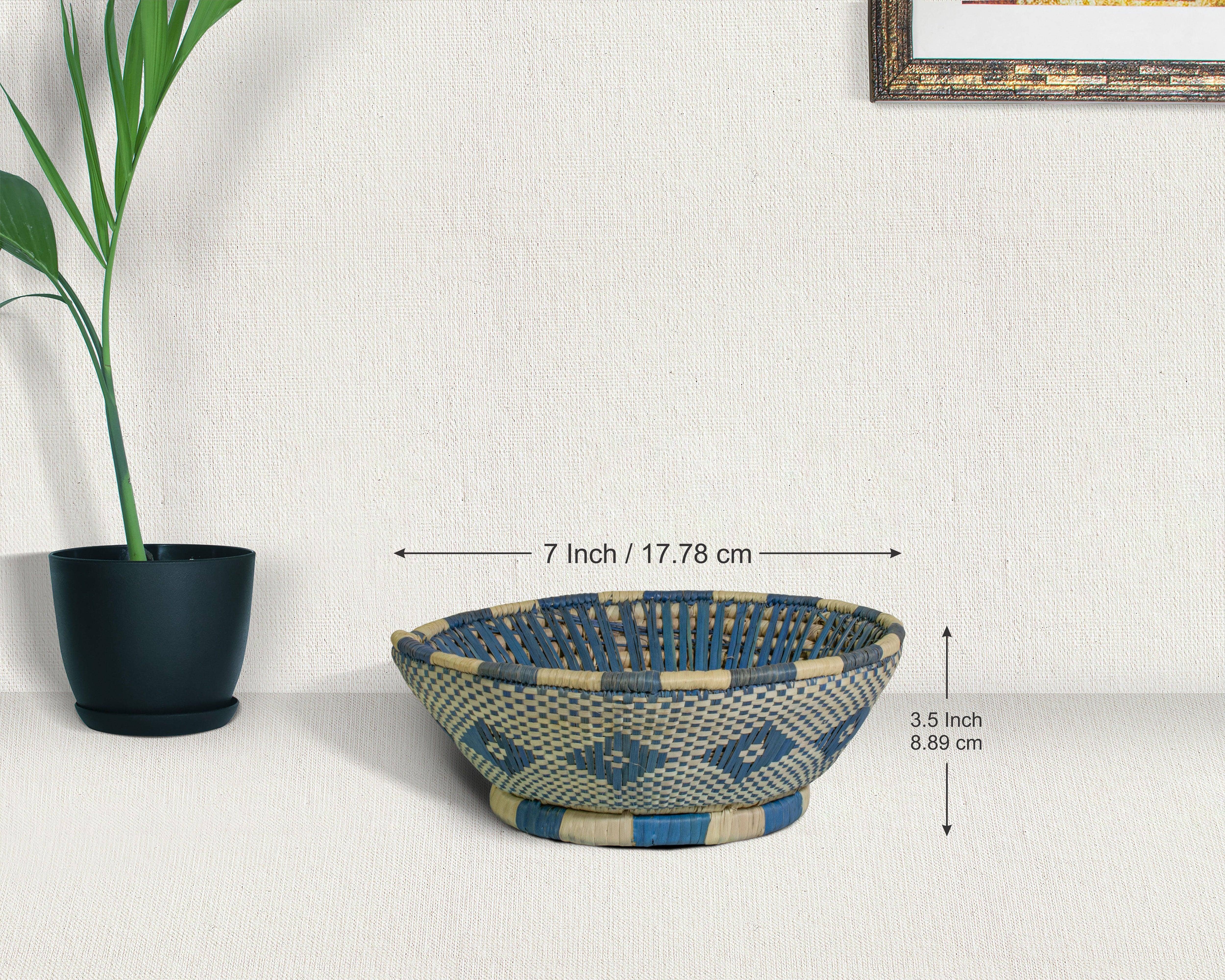 ArtisanalEmporiumLLC - Wholesale Fruit Basket - Blue Orion - Fruit & Vegetable Bowl Basket 7-inch 1