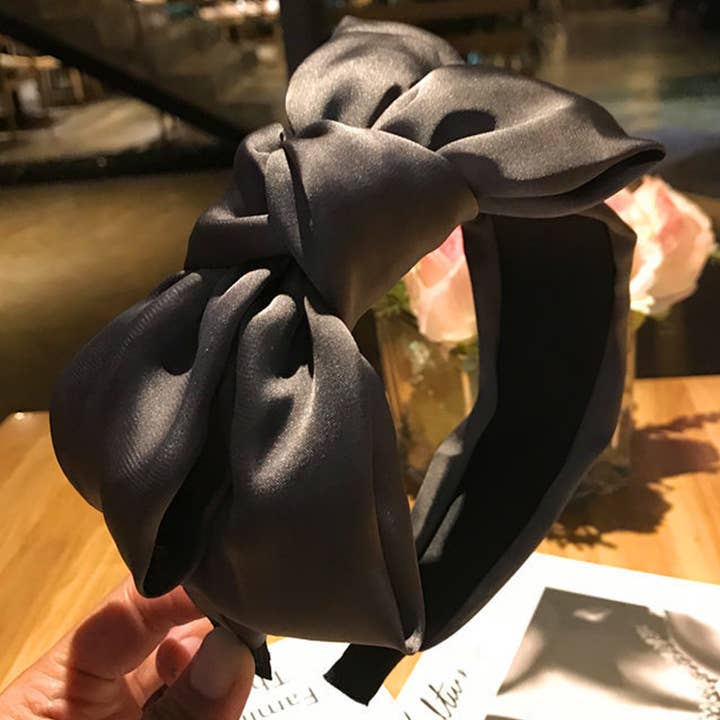 ACCITY - Wholesale Fashion Headband - Women's - BOW DECOR HAIR HOOP_CWAHA01918