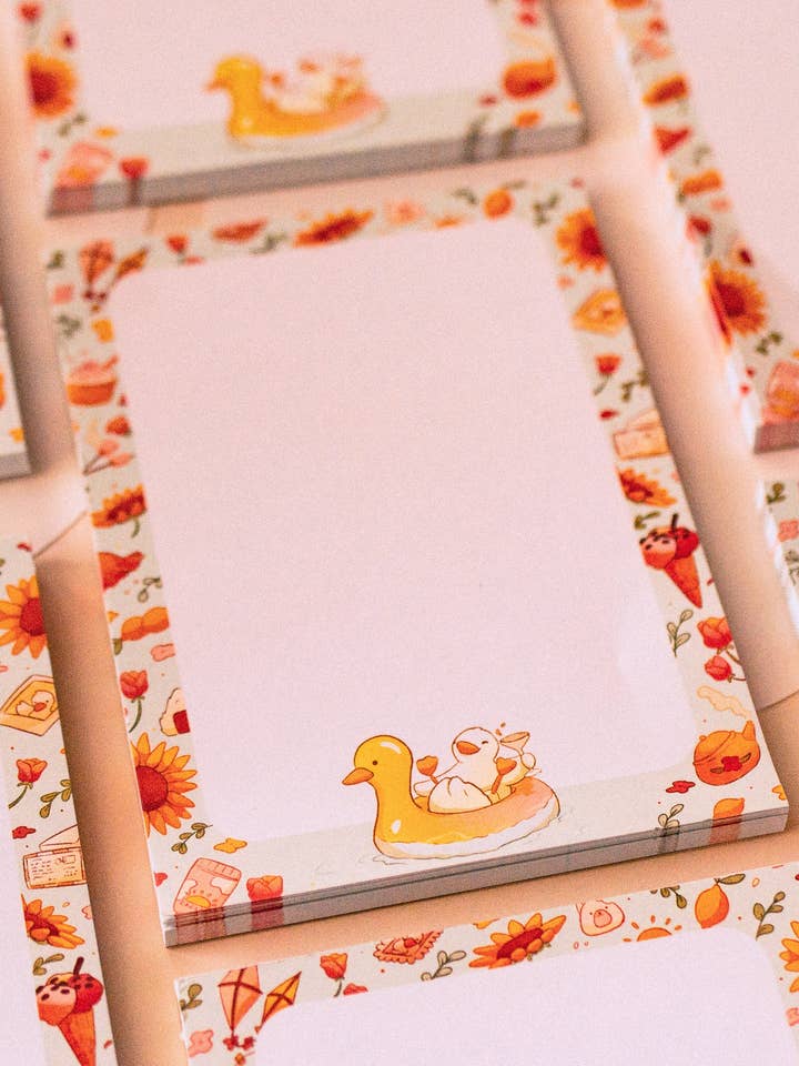 Blocco note A6 - Anatra estiva per la vendita all'ingrosso da parte di Sekai of kangae