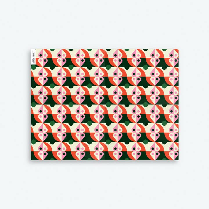 Storigraphic® - Wholesale Flat wrap - Candy Hearts — Christmas Wrapping Paper3