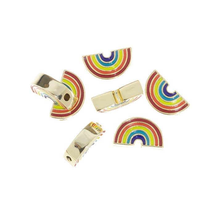 Jewel Pledge - Wholesale Beads - Rainbow Gold Spacer Beads for Bracelets & Necklaces,SPG0051