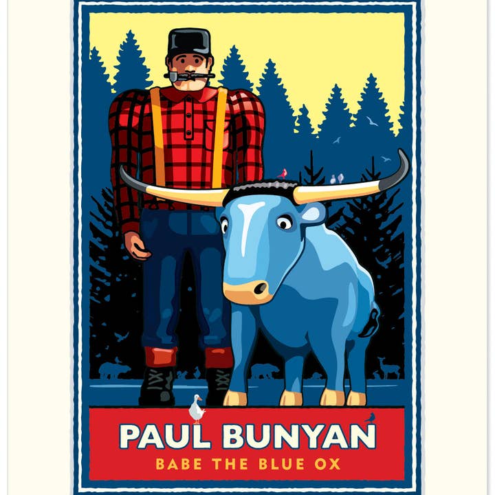 Landmark MN | Paul Bunyan Summer for wholesale by Legendary Landmark Art Prints