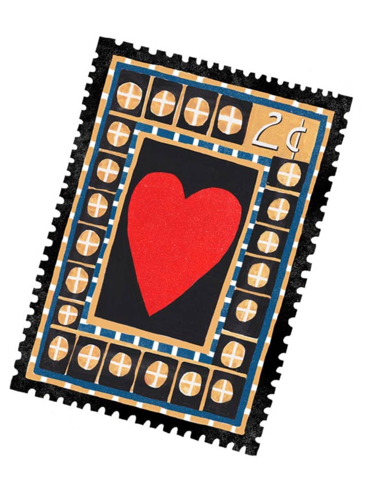 Hjärtstämpel - enskilt klistermärke för wholesale av Isatopia