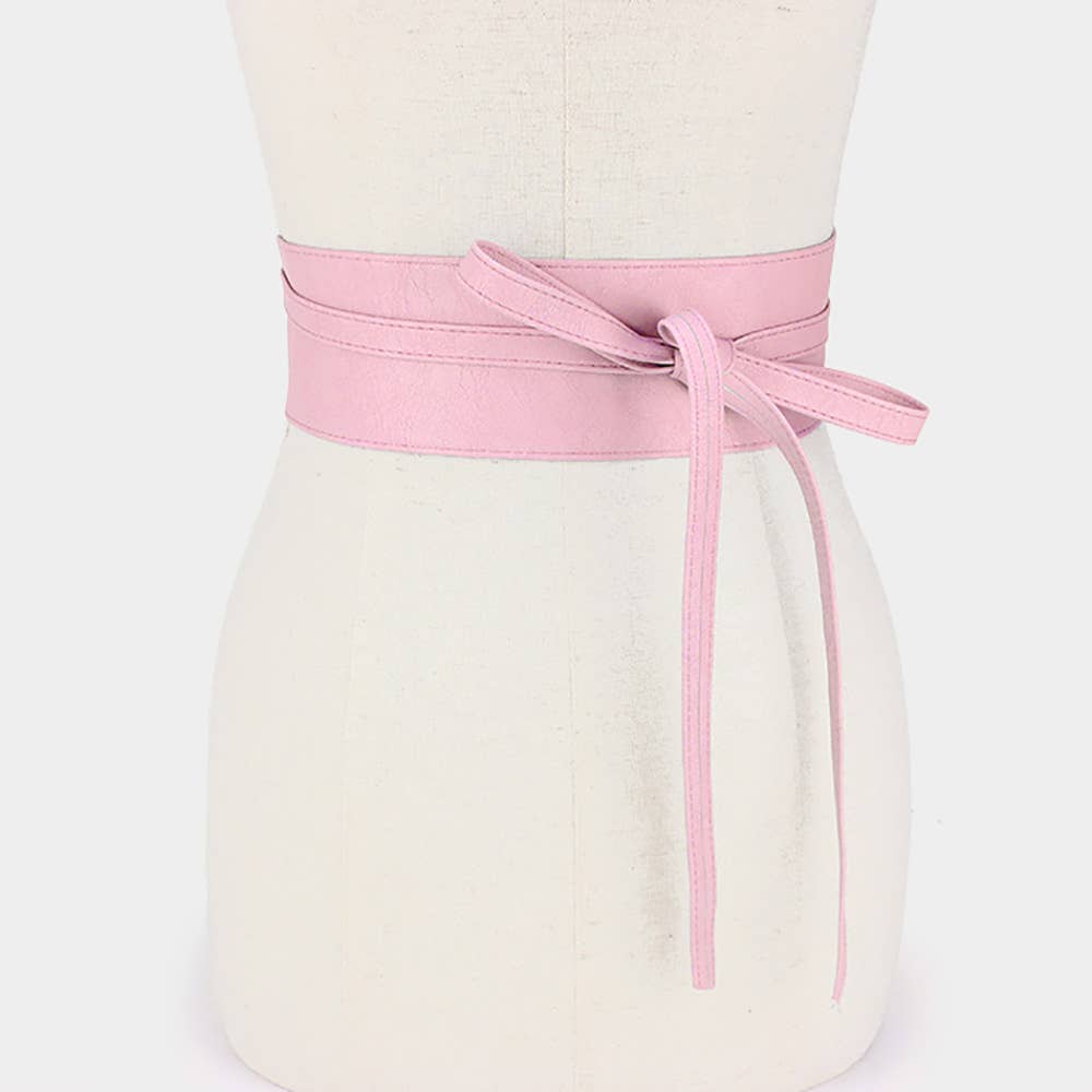 Sensibling Corp. - Wholesale Belt - Women's - Wide Faux Leather Wrap Belt
7