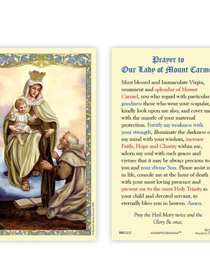 Nostra Signora del Monte Carmelo per la vendita all'ingrosso da parte di SAN JUDITAS RELIGIOUS ARTICLES