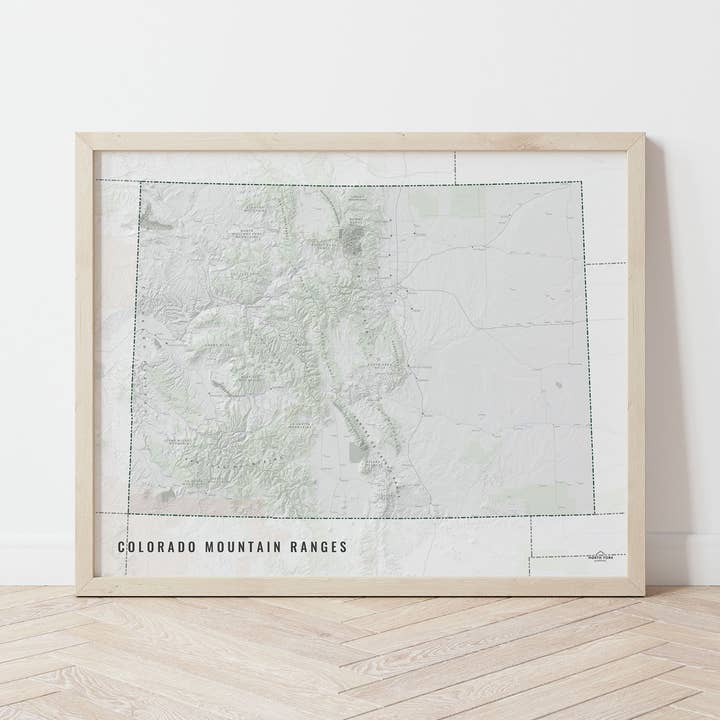North Fork Mapping - Wholesale Map - Colorado Mountain Ranges Map0