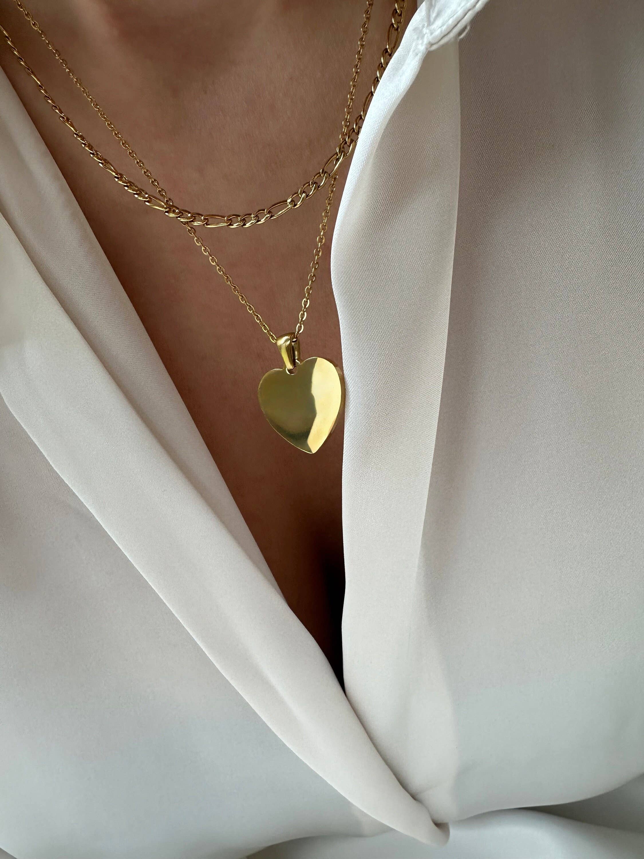 Rudies and Co – Großhandel Kette mit Anhänger/Charm – Grá Irische Gravierte Herz-Liebe Halskette6