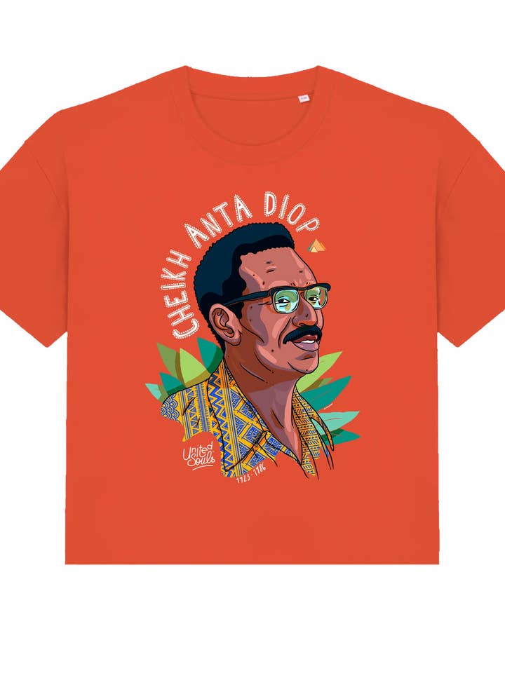 Cheikh Anta Diop I A T-shirt oversized Mulher por atacado de UNITED SOULS