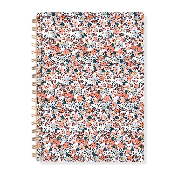 A5 spiraalvormig notitieboek - Liberty Brush voor wholesale door Hirondelle & Cie