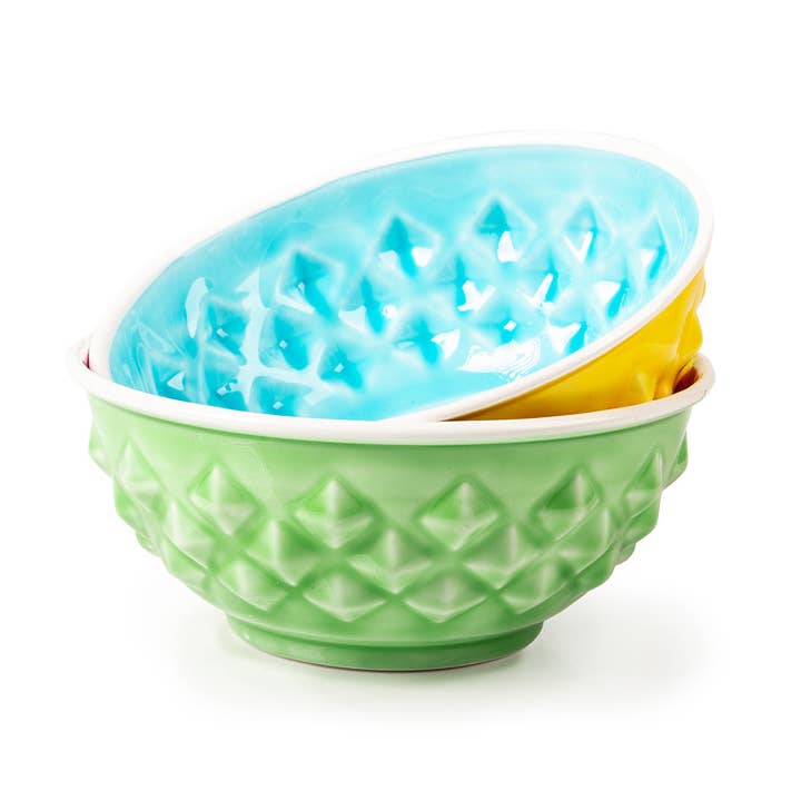 yellows Lemon & Lime Food & Water Bowl S (16 cm x 7 cm) for wholesale on Faire5
