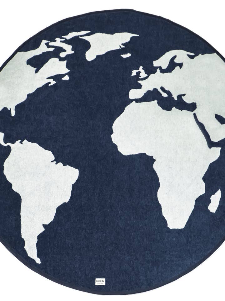 Barbeau Round Beach Towel Planet for wholesale by Barbeau