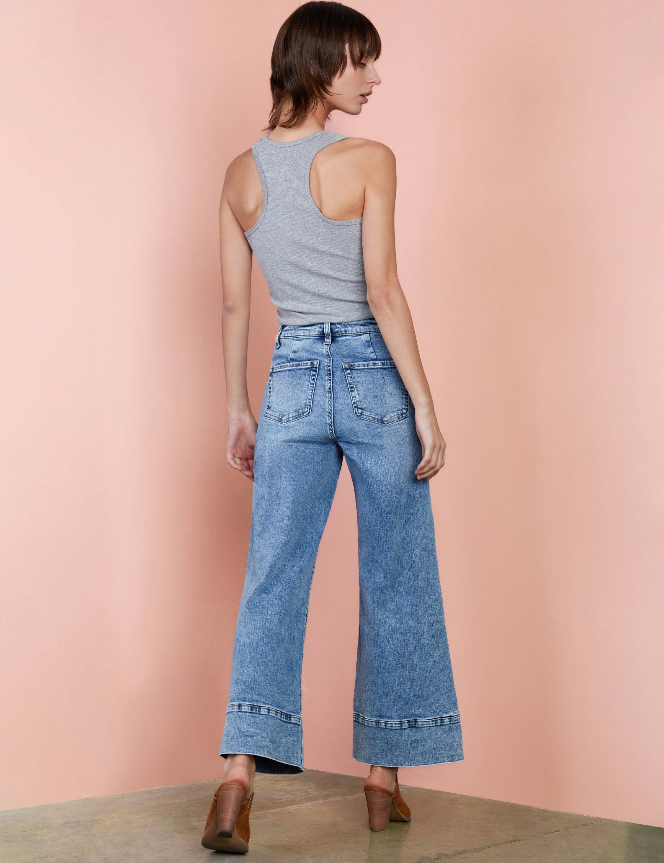 Denim Skipper Wide Leg Jeans for wholesale on Faire2