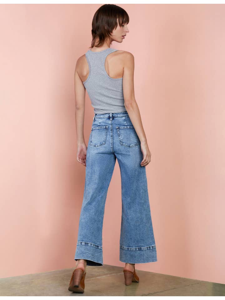 Denim Skipper Wide Leg Jeans for wholesale on Faire2