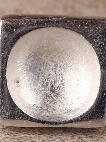 Decorative Solid Square Shape Silver Color Kitchen Cabinet Metal knobs for wholesale by KNOBCO