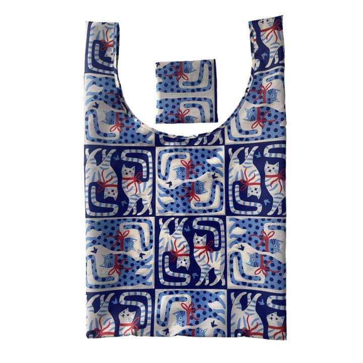 All Very Goods - Wholesale Grocery/Shopping Bag - Reusable Bag - Cat Print1