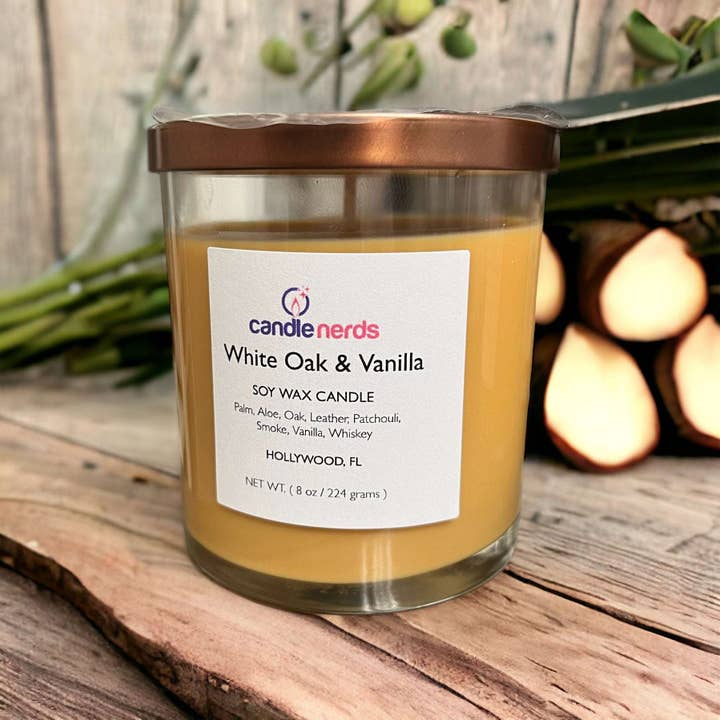 Roble blanco y vainilla para venta al por mayor de Candle Nerds