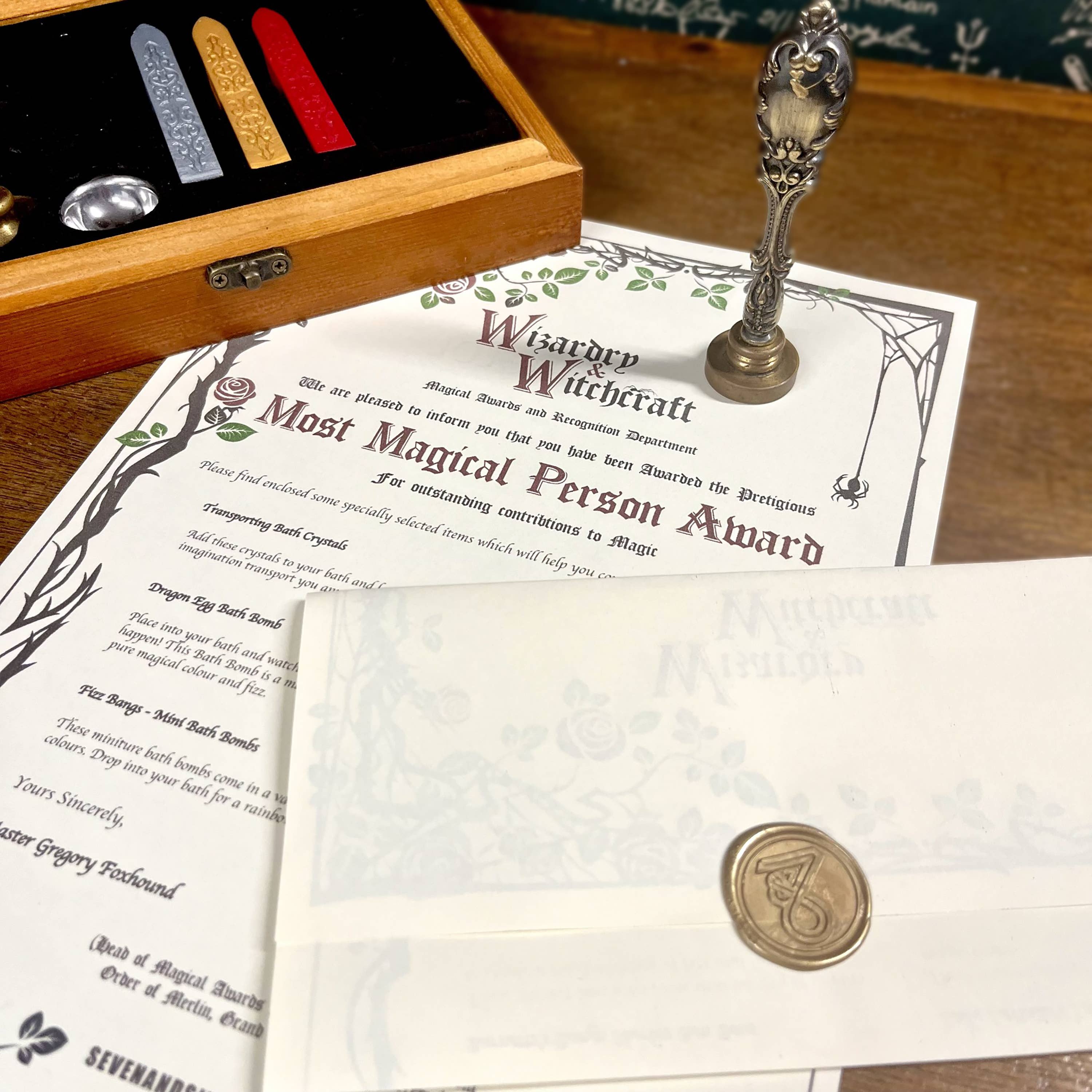 Seven and Six Gifts - Wholesale Bath & Body Set - Witchcraft and Wizardry Gift Set, Magical Witchy Wiccan Box 1