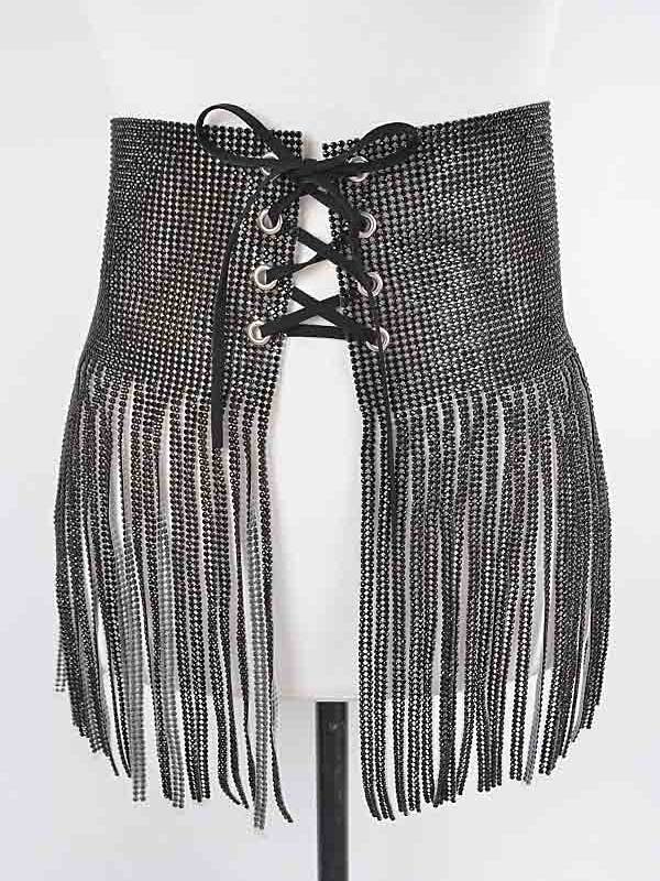 Ceinture à franges en strass pour la vente par Shop Neighbors
