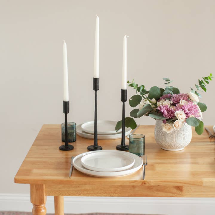 Creative Women - Wholesale Candle Holder - Dante Hand-Forged Iron Candle Stands | Set of 35