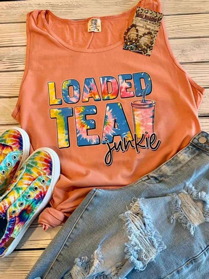 Southern Attitude Designs Inc - Wholesale Tank Top - Women's - Loaded Tea Junkie0