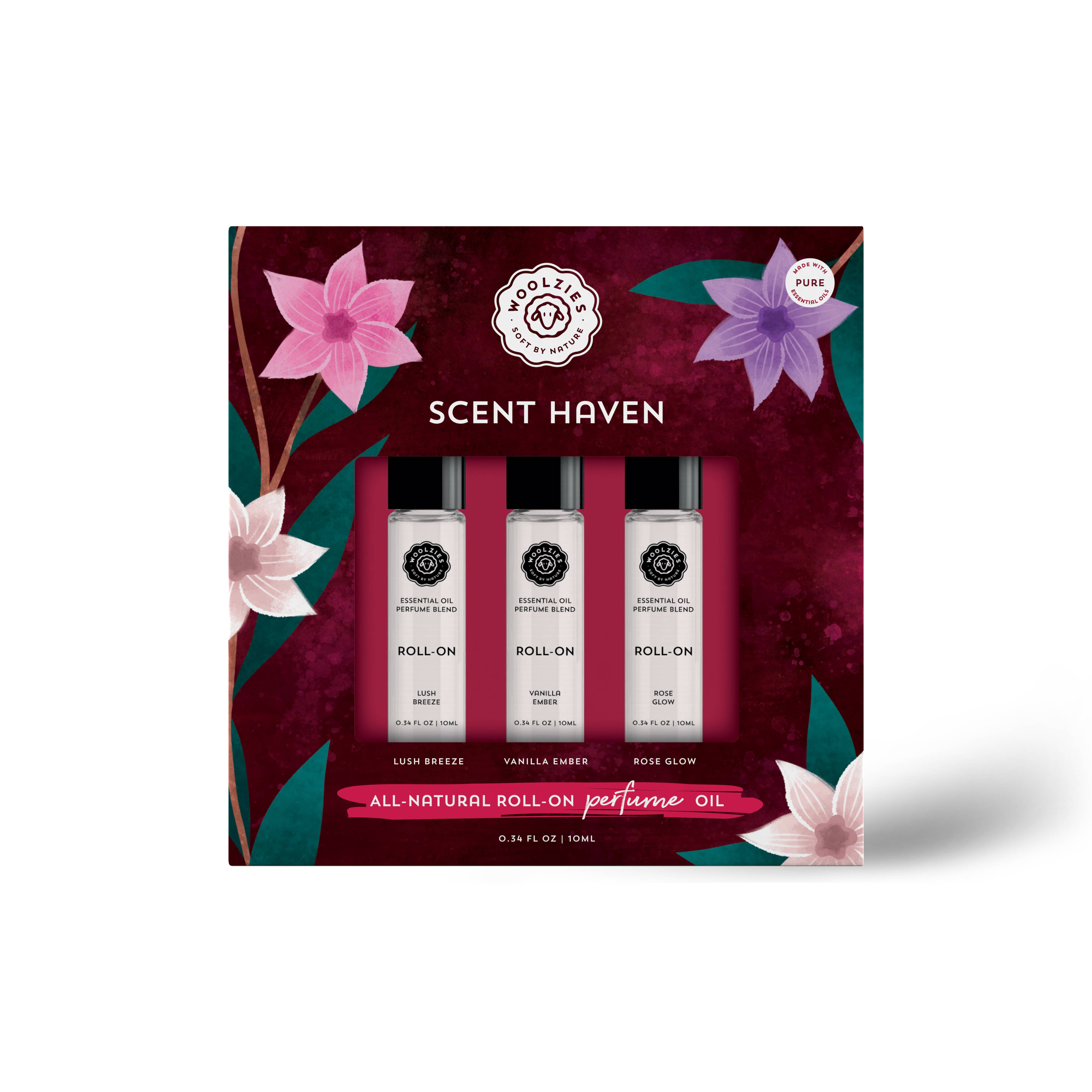 Woolzies - Wholesale Roll-on etherische olie - Scent Haven Roll-On Aromatherapie Parfumolie Set - 10 ml Elk2