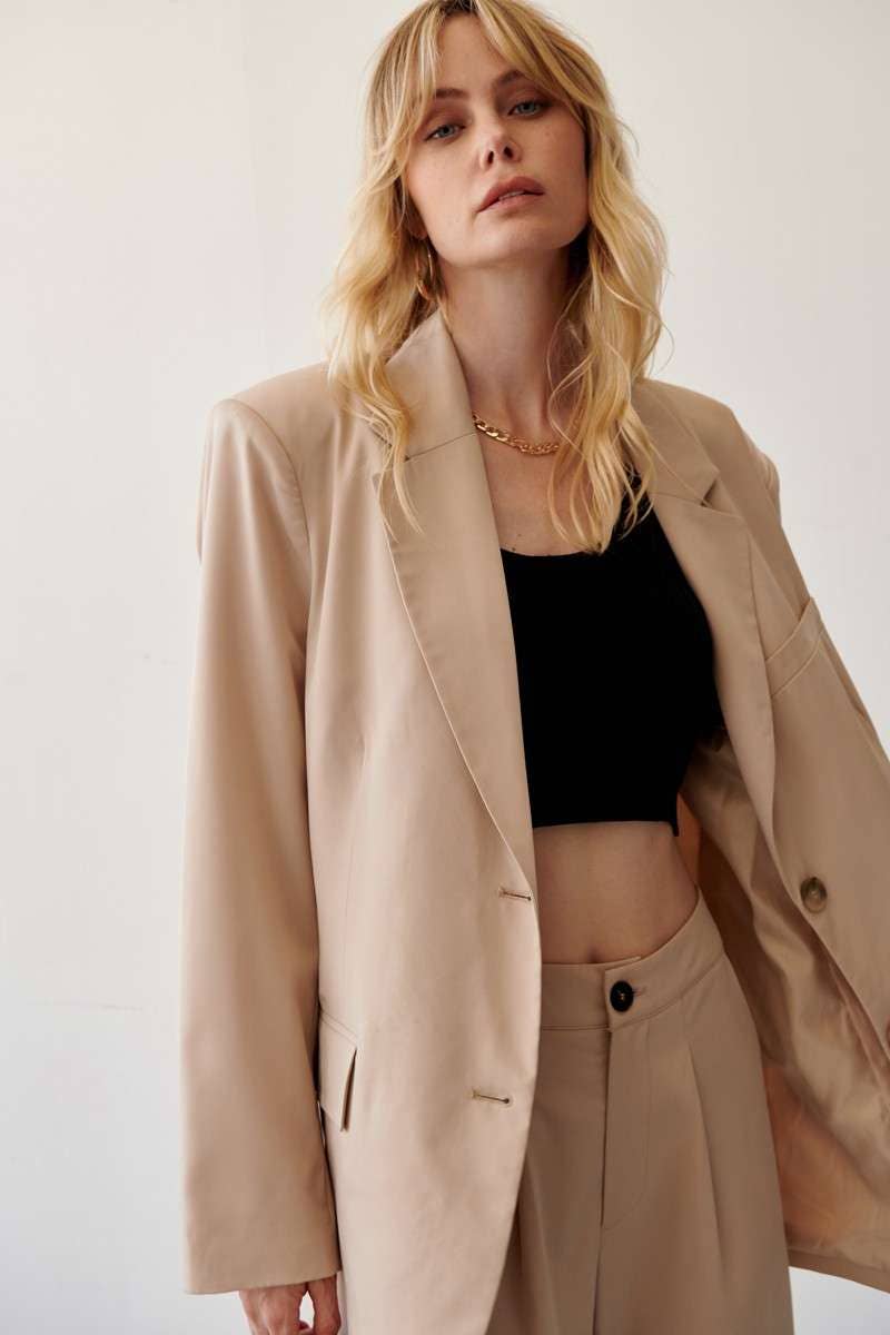 mittoshop - Wholesale Blazer - Women's - BOYFRIEND OVERSIZED BLAZER11