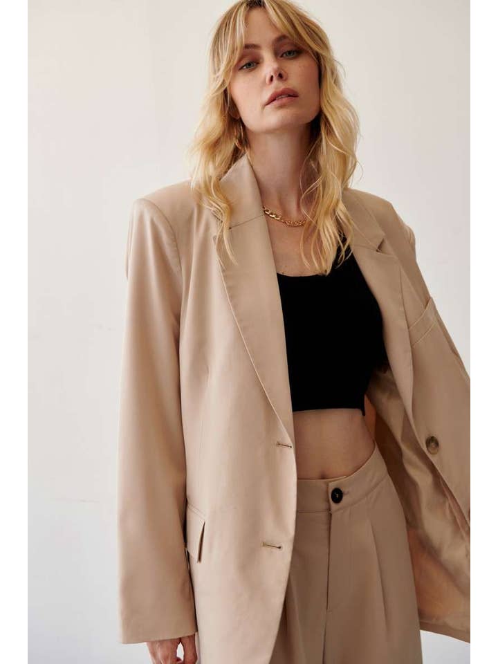 mittoshop - Wholesale Blazer - Women's - BOYFRIEND OVERSIZED BLAZER11