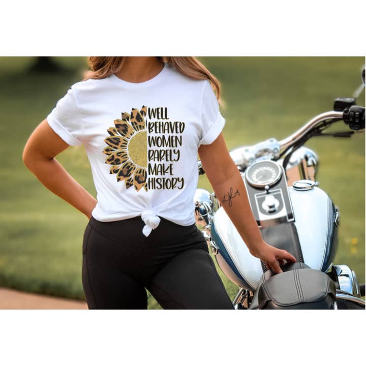 Well Behaved Sunflower DTF Print for wholesale by Simple Tymes