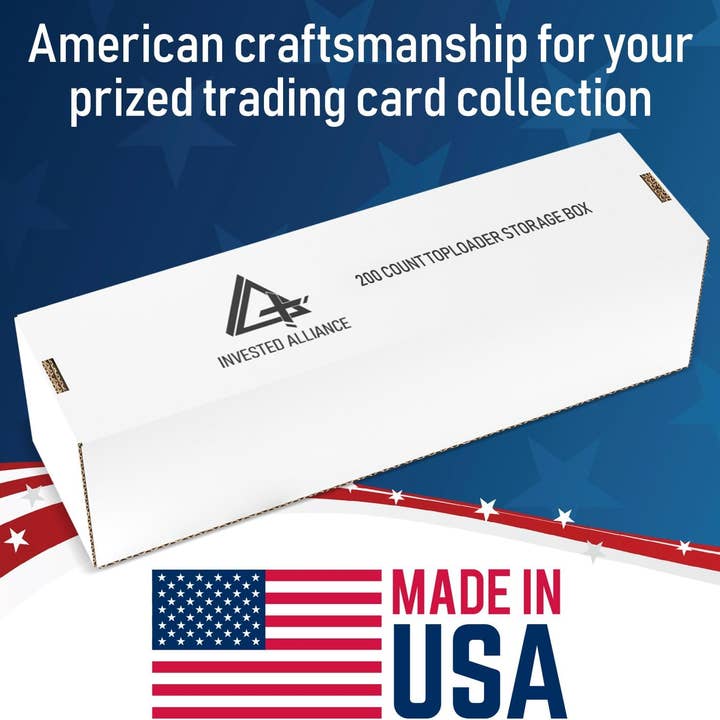 Invested Alliance LLC – Großhandel Vorratsbehälter – Premium Aufbewahrungsboxen aus Karton für Toploader – 20er Pack7