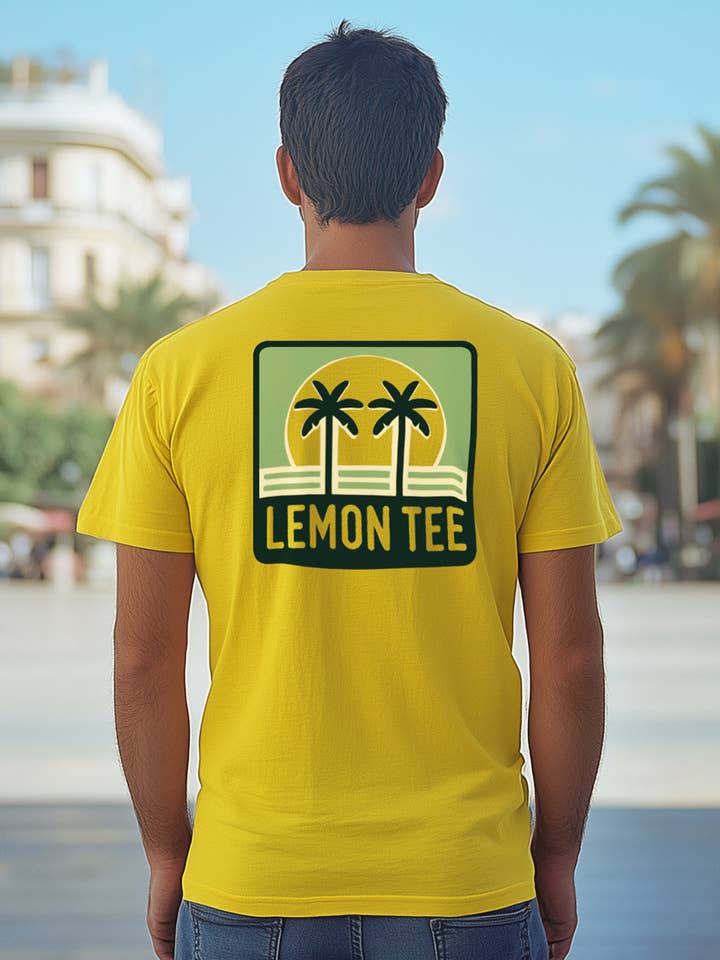 yellow Palmeras Lemon Tee L99 for wholesale on Faire0