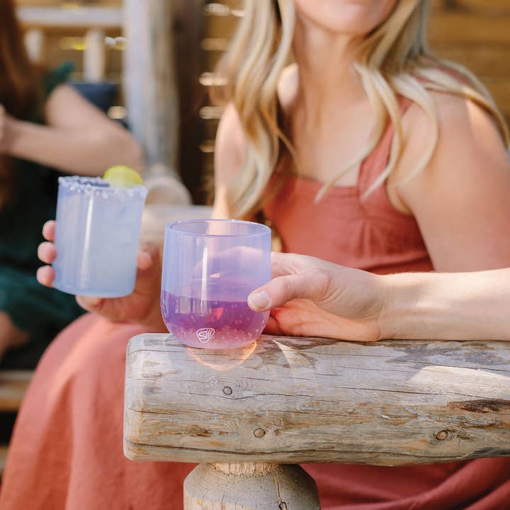 Silipint - Wholesale Wine Glass - 12 oz Silicone Silipint Stemless Wine Glass - Icicle