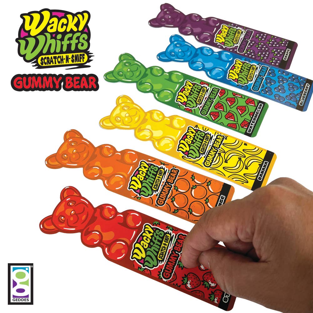 Geddes - Wholesale Bookmark - WACKY WHIFFS GUMMY BEAR BOOKMARK  48/PK2