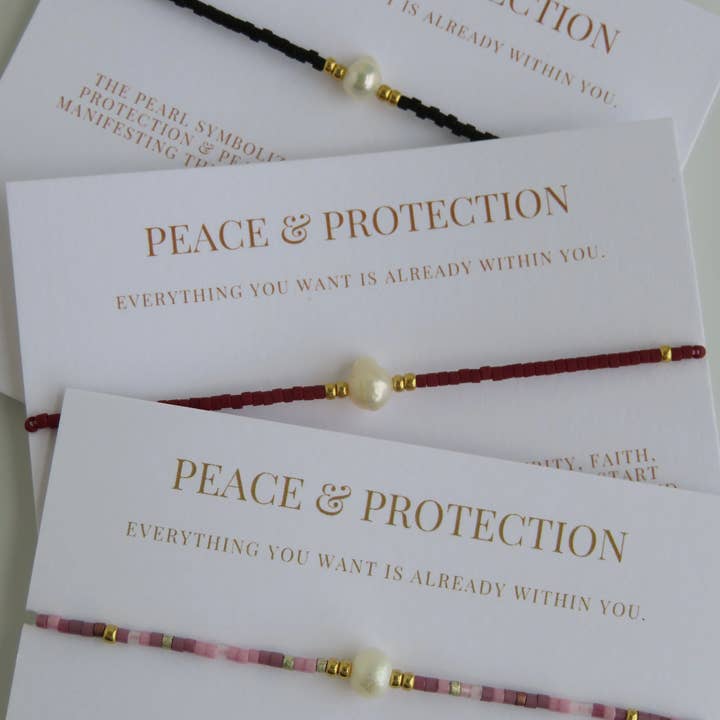 Boutique Suarez Co. - Wholesale Beaded Bracelet - Manifest Peace - Pearl Bracelet41