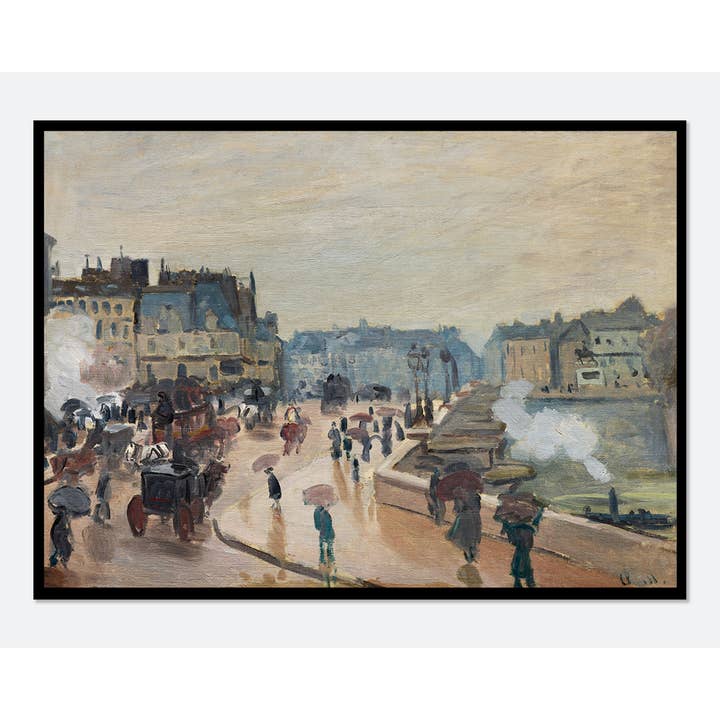 Sugar & Canvas – wholesale Art print – Claude Monet The Pont Neuf 1871 Art Print N55B