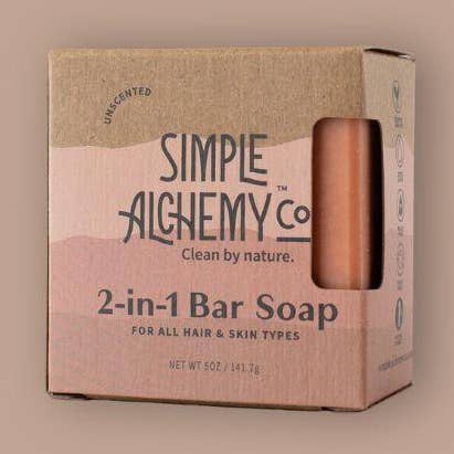 2-in-1 Bar Soap | Shampoo + Body Bar Soap for wholesale by Simple Alchemy Co