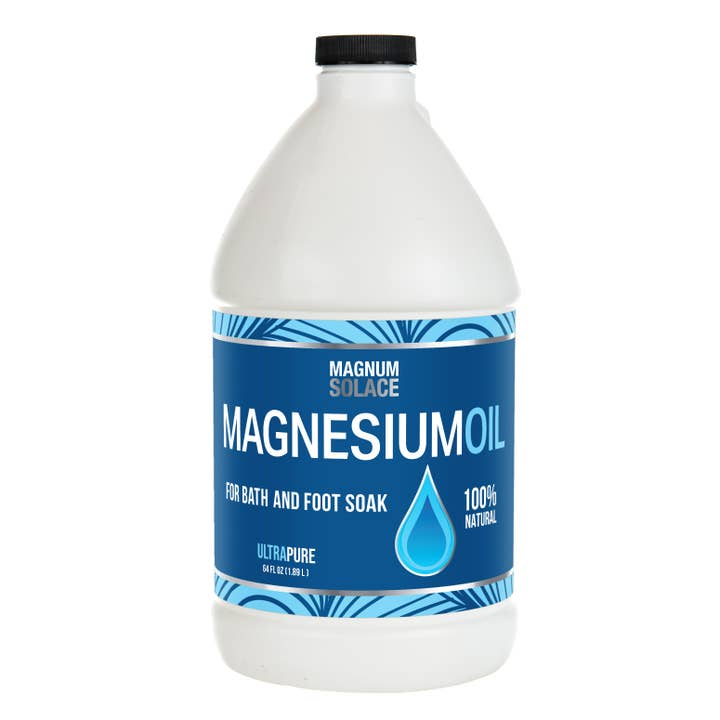 6 Pack of Magnesium Oil 64 oz Half Gallon (3 Total gallons) for wholesale by Magnum Solace