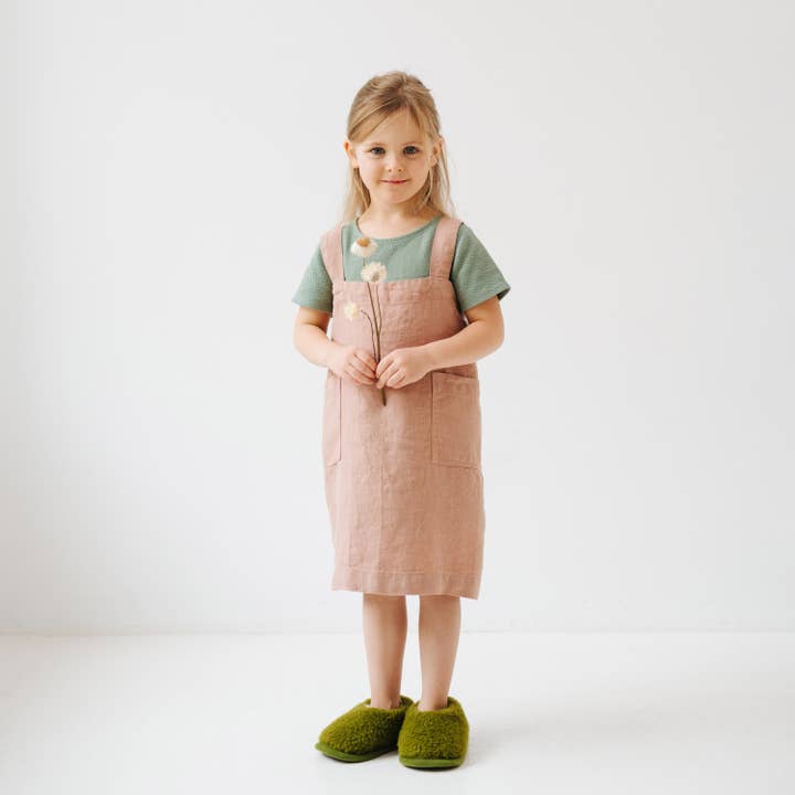 Linen Tales - Wholesale Apron - Kids - Kids Linen Pinafore Apron in Various Colors