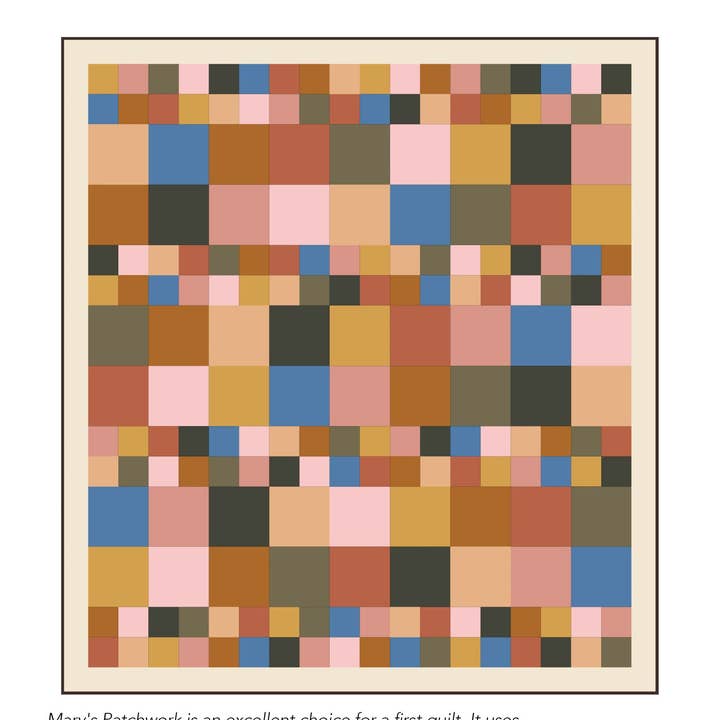 Meaford Pattern Press - Wholesale Craft Sewing Kit - Mary's Patchwork Quilt Pattern - printed1