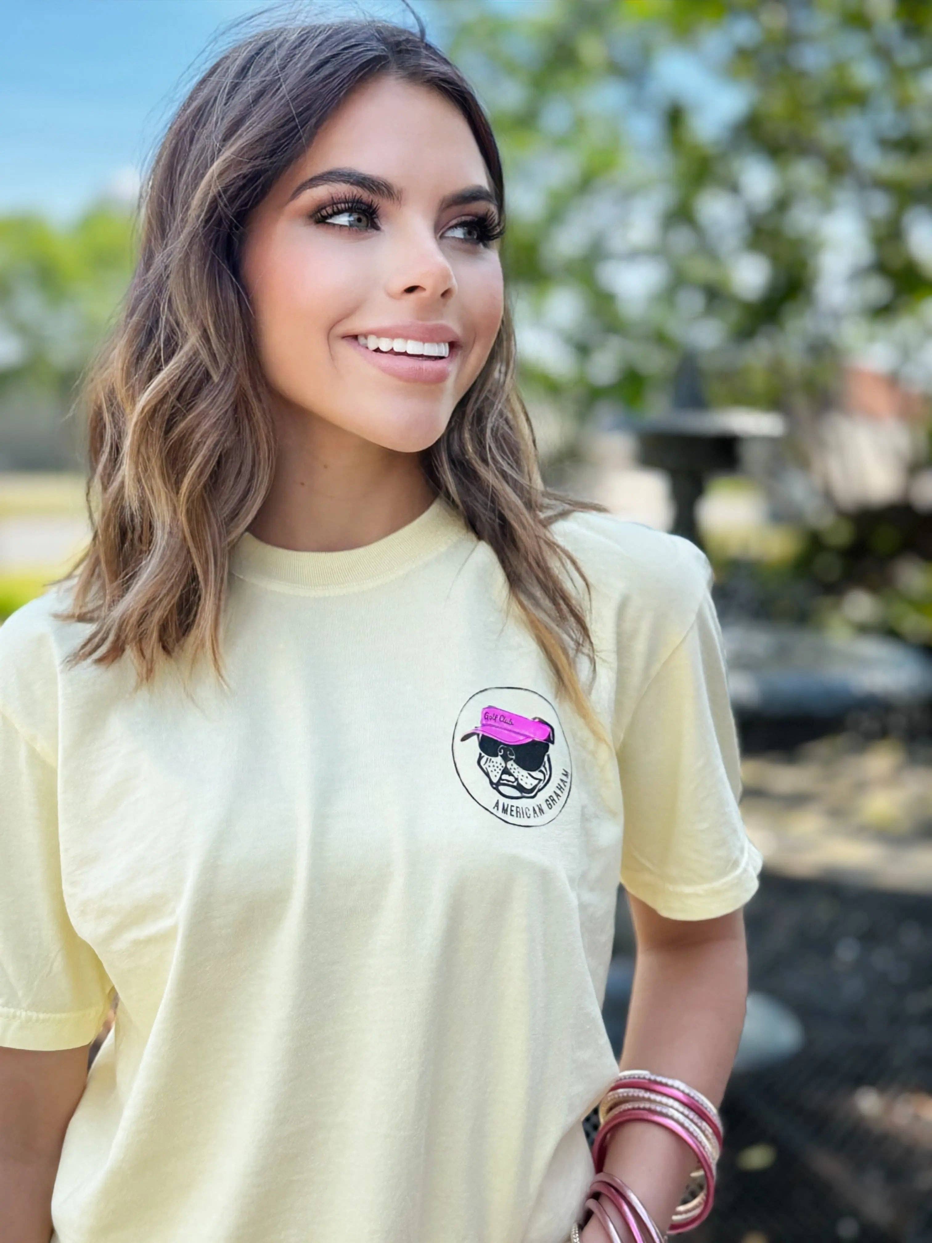 American Graham Apparel - Wholesale Screen Printed T-Shirt - Unisex - Hush Y'all Golf Tournament Artisan Graphic Tee5