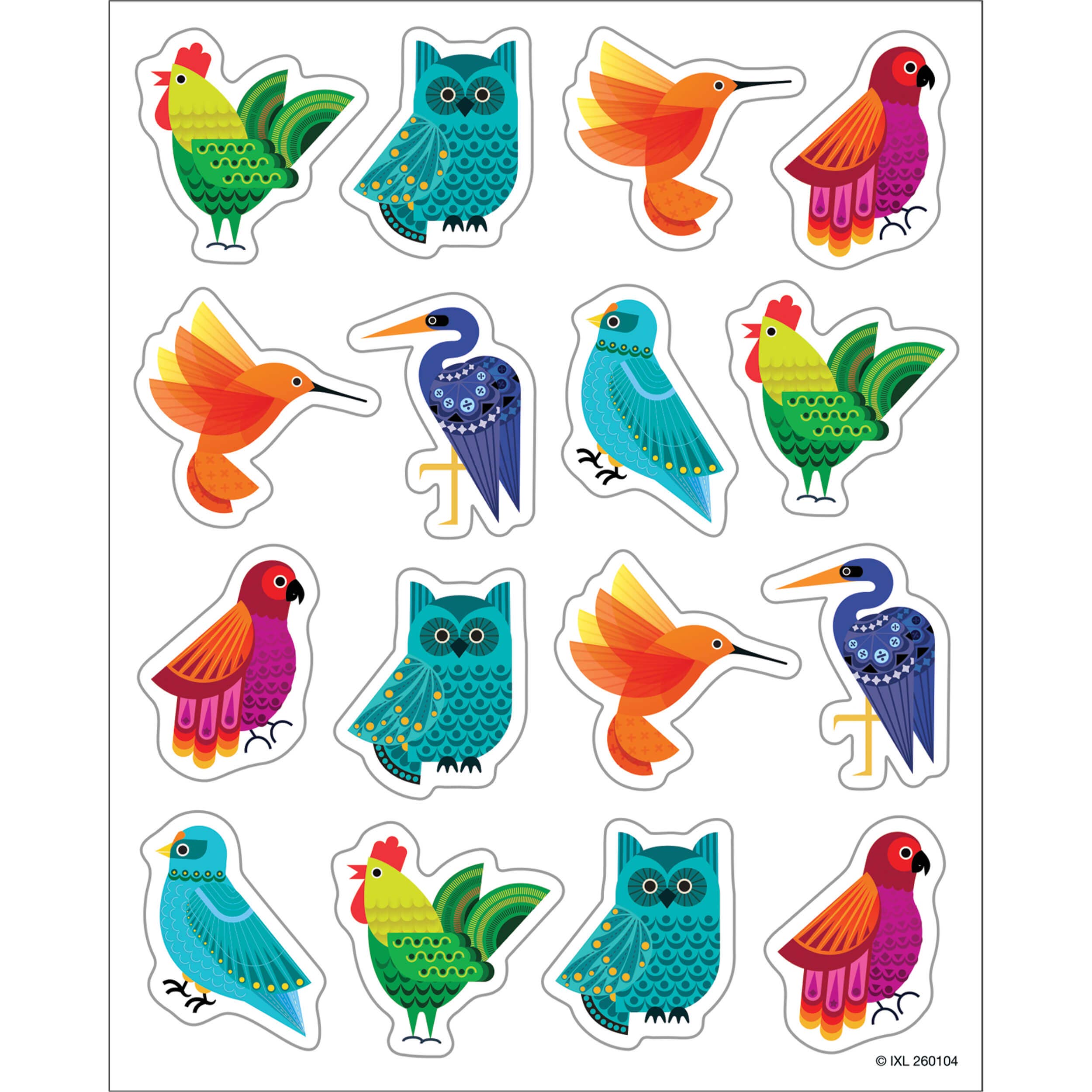 Carson Dellosa Education - Wholesale Sticker - Kids & Baby - Feathered Friends Shape Stickers0